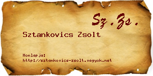 Sztankovics Zsolt névjegykártya