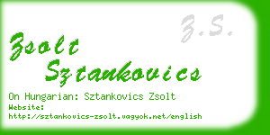 zsolt sztankovics business card